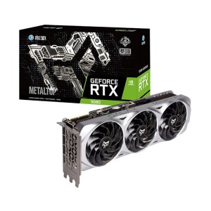 GALAX NVIDIA Geforce RTX 3080 METALTUP 10G กราฟิกการ์ดสำหรับเล่นเกมพร้อมสถาปัตยกรรมแอมแปร์รองรับ DirectX 12