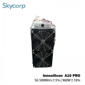 Mineur Innosilicon A10 Pro 5G 500MH 960W ETH