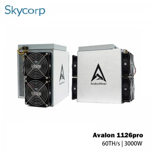 Kenaani Avalon A1126 Pro 60T 3420W Bitcoin Miner