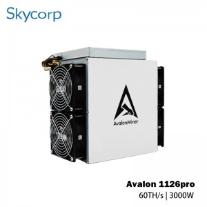 Canaan Avalon A1126 Pro 60T 3420W Bitcoin Miner