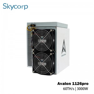 Kanaana Avalon A1126 Pro 60T 3420W Bitcoin Miner