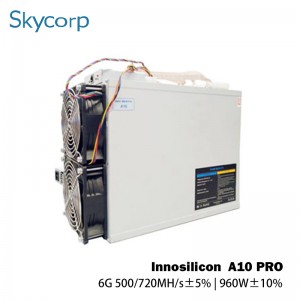 Innosilicon A10 Pro 6G 500/720MH 960W ETH ಮೈನರ್