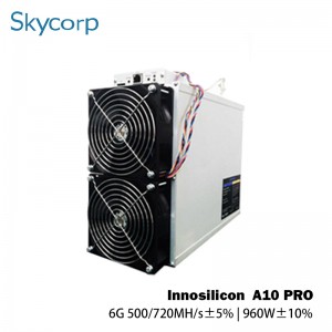 Inosilicon A10 Pro 6G 500/720MH 960W ETH Miner