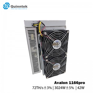 Canaan Avalon A1166 Pro 72T 3024W Bitcoin Miner