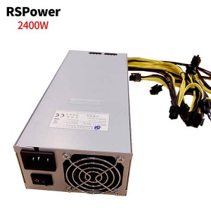 2400 W-os Hanqiang PSU szuper erős tápegység Bitcoin bányászgéphez