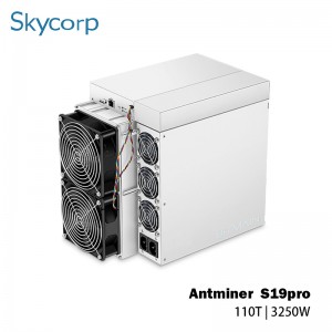 უახლესი Antminer S19 PRO 110TH/s ორიგინალი წინასწარი შეკვეთა Miner Bitmain S19PRO 110T Asic Miner BTC მაინინგ მანქანა Bitcoin Miner S19PRO