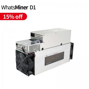 High Effective Ratio MicroBT Whatsminer D1 44T 48T BTC asic Miner bitcoinin kaivoskone käytetty kaivoskone