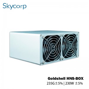 2021 Helt ny Miner Goldshell HNS-BOX HNS Coin Crypto Currency Miner 230W 235GH/S