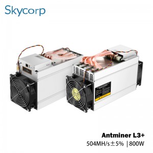 ODM Factory China Refurbished Used Bitmain Antminer L3+ 508mh Asic Miner