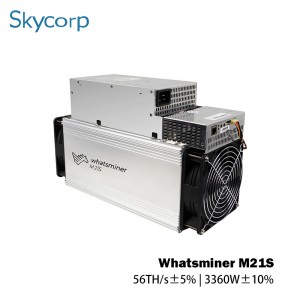 Top3 शॉर्ट ROI Asic Miner Microbt Whatsminer M21s 56th/s बिटकॉइन मायनिंग मशीन घाऊक