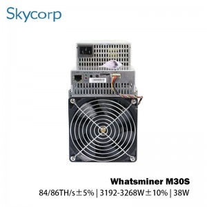 Whatsminer M30S 84 / 86T 3192-3268W Umucukuzi wa Bitcoin