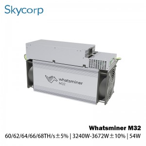 Whatsminer M32 60/62/64/66/68T 3040-3672W Miner Bitcoin