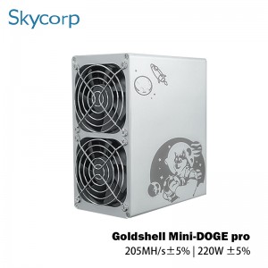 Minerador Goldshell Mini-DOGE Pro 205MH 220W LTC