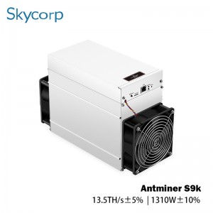 Bitmain Antminer S9K 13.5TH 1310 ዋ Bitcoin ማዕድን