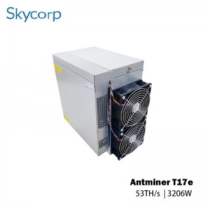 شحن مجاني Bitmain Antminer T17e 53TH 2915W آلة تعدين بيتكوين
