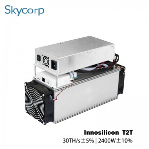 ຄ່າໃຊ້ຈ່າຍສູງທີ່ມີປະສິດທິພາບ Innosilicon T2T T2 turbo 30Th/s ໃຊ້ຫຼືຖ່ານກ້ອນໃຫມ່ bitcoin ເຄື່ອງຂຸດຄົ້ນ btc miner