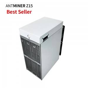 አዲስ መምጣት Bitmain Antminer Z15 420ksol/s 1510W Zcash Zec Miner ለመርከብ ተዘጋጅቷል