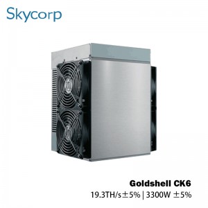 Hashrate עם רווח גבוה CKB Miner Goldshell CK6 19.3Th/s 3300W מלאי עתידי