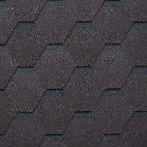 Bardeau de toit d'asphalte en fibre de verre hexagonale