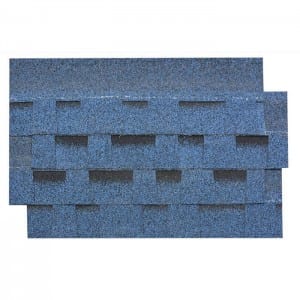 Най-висококачествен фабрично директен 5,2 mm дебелина горящ син двуслоен асфалтов камък