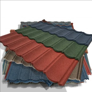 Africa Colorful 50 Year Warranty 0.40mm Brick stone coated roofing sheet price