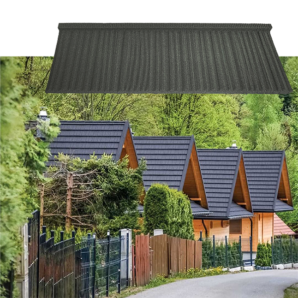 55 ٪ ورقة تسقيف الزنك 0.4 مم بلاط السقف البني السميك لتغطية سقف المنزل