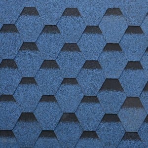 I-Hexagonal Asphalt Shingle Color Blue