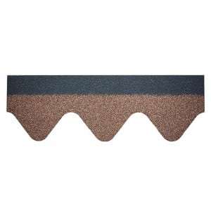 Autumn Brown wave Asphalt Bitumen Roofing Materials