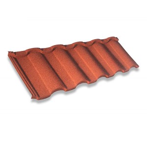 Heat Resistance Lightweight stone coated steel roofing tiles For Roofing Sheet