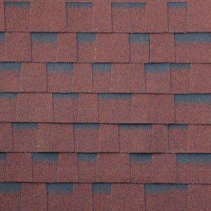 decorate colorful Flexible Asian Red Architectural Roofing Shingles with 30 years warranty