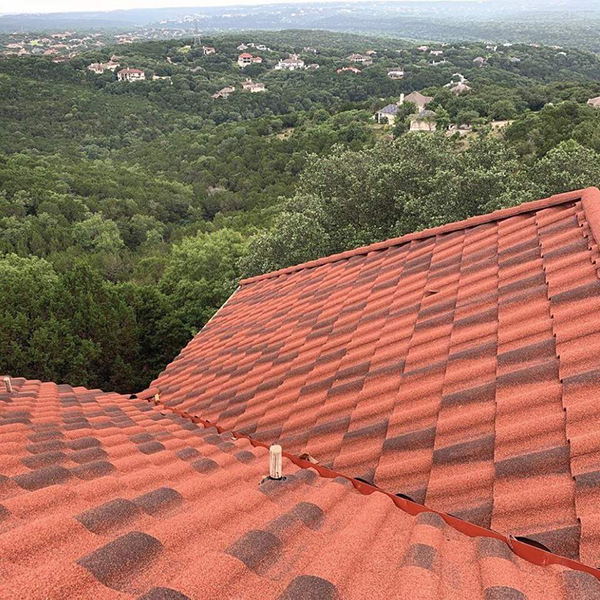 Natual Color Harvey Eco Safe UV Resistant terracotta roof tiles For Villa Roof
