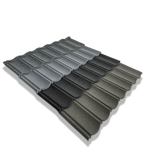 Africa Colorful 50 Year Warranty 0.40mm Brick stone coated roofing sheet price