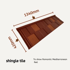 50 Year Warranty shingles stone coated roofing sheets in Nigeria
