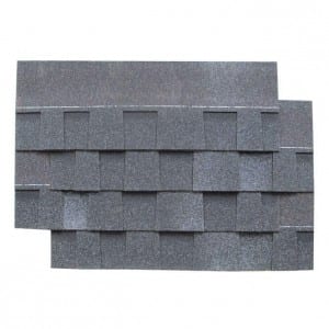 Modular House အတွက် ရောင်စုံ glaze 5.2mm Agate Black Asphalt Roofing Shingle
