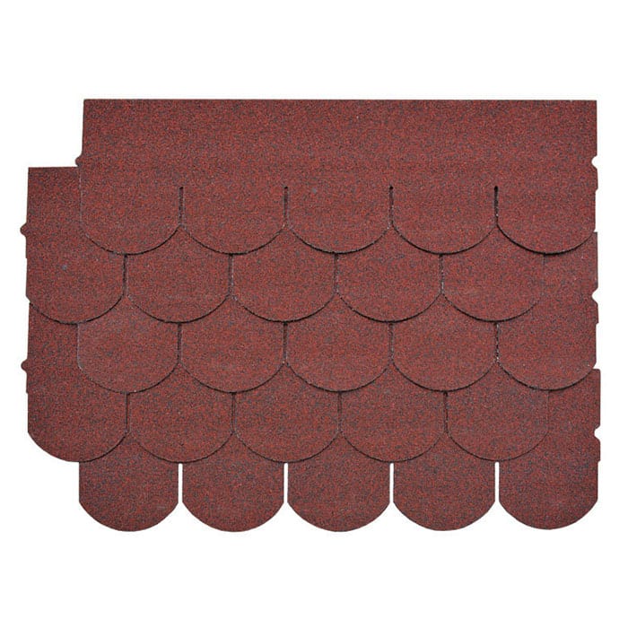 China OEM Waterproof Roof Shingle - Asian Red Fish Scale Asphalt Roof Shingle – BFS BUILDING