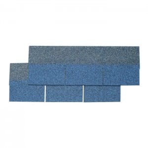 Telas de asfalto azul de 3 pestañas, lixeiras e fáciles de instalar, para vivendas residenciais