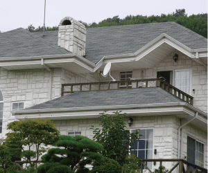 ezaguna Filipinetan eta Malaysia Estate Grey 3 Tab Shingles Villa for