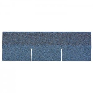 Kulur Stone Chip Miksi Blue 3 Tab Asphalt Roofing Shingle b'Ċertifikat CE