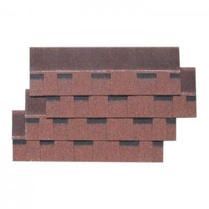 Color Stone Chip Coated light weight Red Roof Shingles para sa residential nga balay