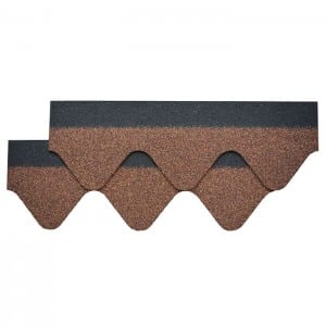 Materialet e çatisë së asfaltit me valë kafe të vjeshtës