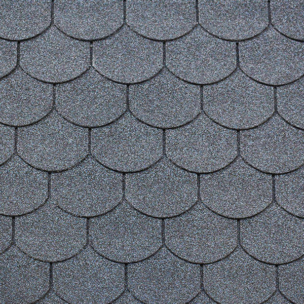 Colorful Fish Scale cloudy grey Asphalt Roof shingles