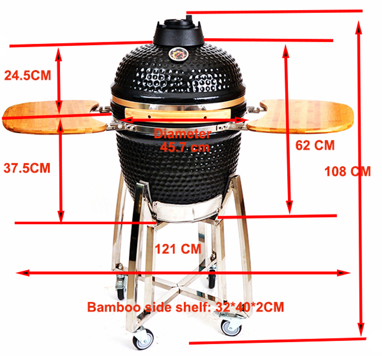 Auplex Ceramic Kamado barbecue charcoal BBQ grill Smoker Featured Image