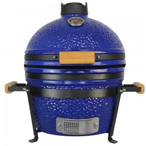 Auplex 16 inch mini size blue ceramic bbq grill