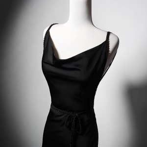 Custom Black Elegant Dresses Manufacturer