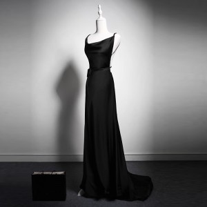 Custom Black Elegant Dresses Manufacturer