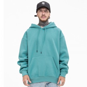 360g Solid Colour Padded Oversize Couple Hoodie