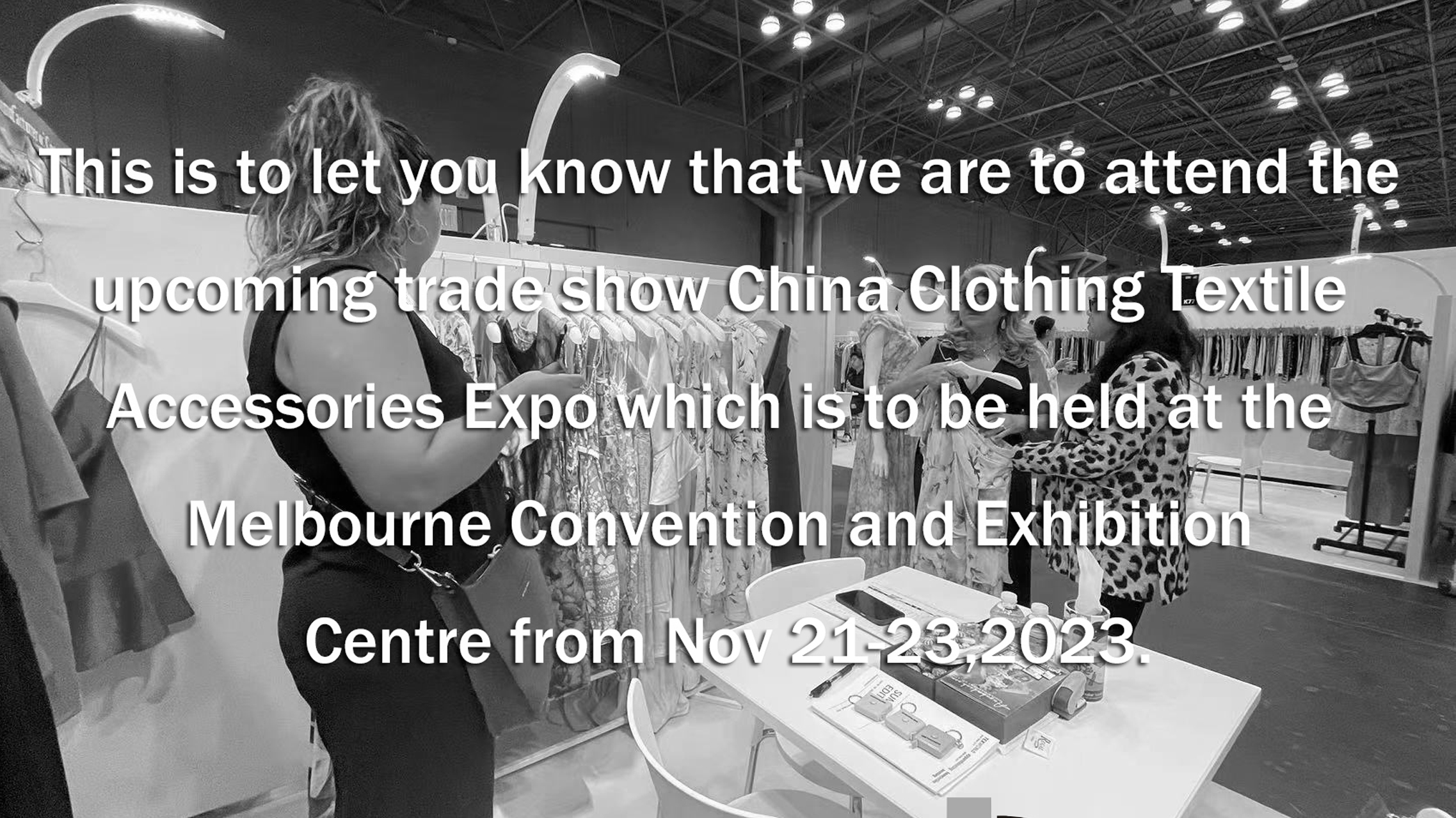 China Clothing Textile Accessories Expo in Melbourne