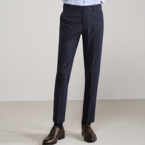 Black Casual Work Tailored Office Trousers