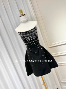 Black Custom Women Sequin Dress Exporter