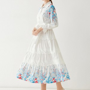 Bohemian Lace Printed Dress Manufacturer